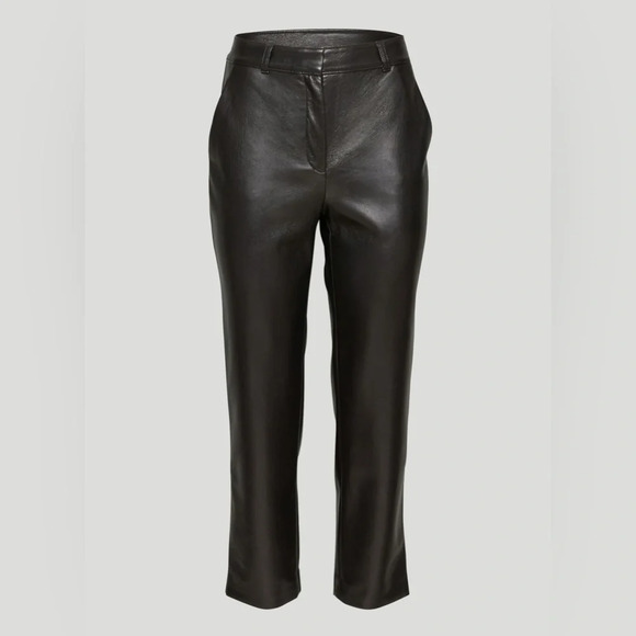 Aritzia Babaton Straight Vegan Leather Pant - Picture 5 of 7